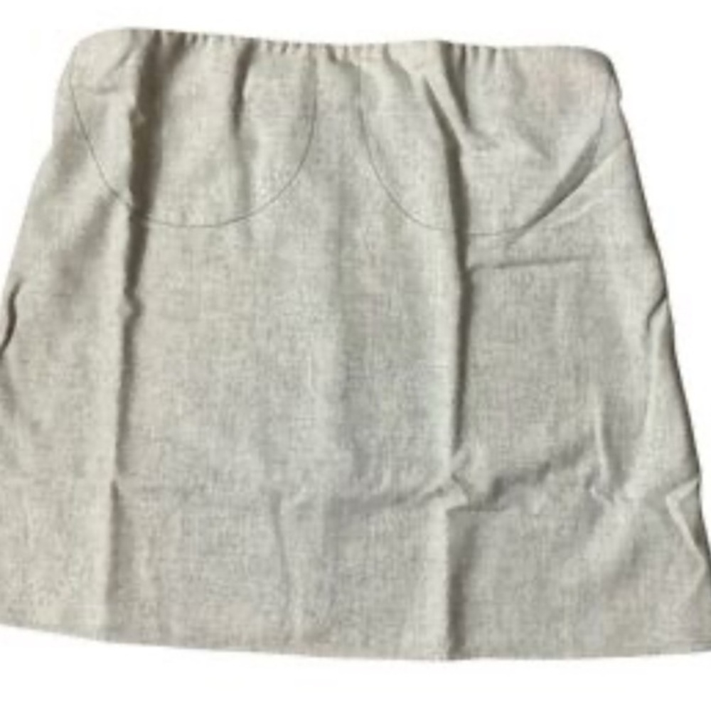 We Wore What Heather Light Gray Wool Blend Strapless Top